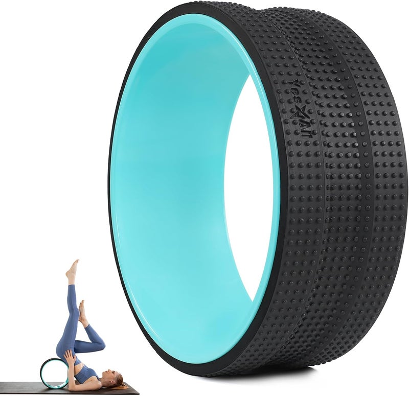 YES4ALL 500 رطل عجلة العمود الفقري أسطوانة رغوة عجلة اليوغا لآلام الظهر تمدد تدليك نقاط الزناد للظهر والورك والرقبة - Image 1