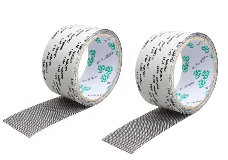 Styxon Window Screen Repair Kit Tape,Strong Adhesive & Waterproof Fiberglass Covering Mesh Tape for Covering Window Door Tears Holes Screen Patch Repair Kit | 2 in X 2 Meter | Pack- 2 - Image 1