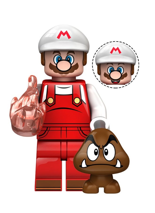 XINH 4PCS Super Mario Series Characters Mini Action Figures Set, High Quality Mini Figures Series Stitching Toys Playsets for Collectors and Kids  - Image 5