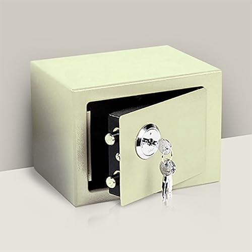 Kriva Stainless Steel Safe Locker for Home | Anti Theft Mechanical Key Lock Box with Two Keys & Bolts for Cash & Imp Doc. | Wall or Cabinet Anchoring Design Security Locker for Office, Hotel - Image 3