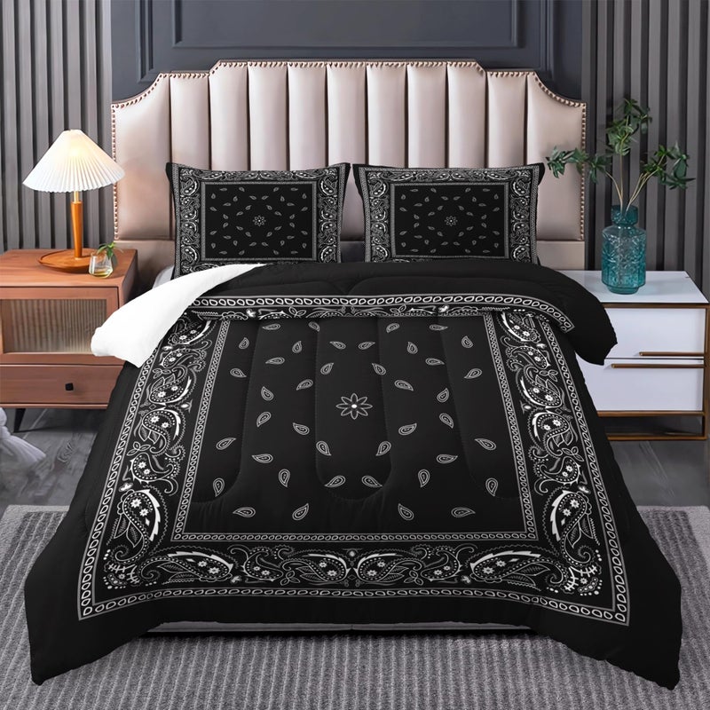 Tuzaovy Goth Bedding Sets Queen with Comforter,boho comforter set Queen size,Bohemian Bedding Queen Comforter Set,Gothic Bedding Decor Queen Comforter Set Western Boho Hippie - Image 1