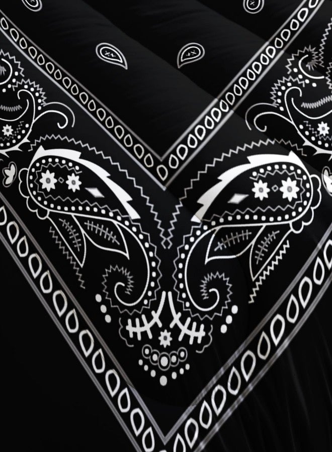 Tuzaovy Goth Bedding Sets Queen with Comforter,boho comforter set Queen size,Bohemian Bedding Queen Comforter Set,Gothic Bedding Decor Queen Comforter Set Western Boho Hippie - Image 5