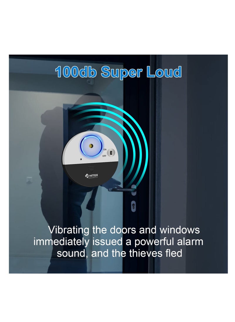 Y&D - Wireless Home Security Window & Door Alarm, Anti-Theft Burglar Alert, Loud Vibration Sensor Warning Good for Home, Garage, Office, RV, Dorm Room - Image 1