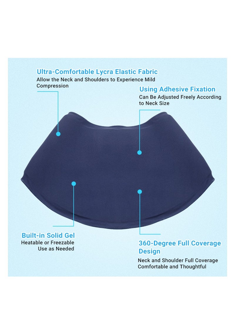 Arabest Hot And Cold Solid Gel Neck Wrap Compress Shoulder Guard Sports Pain Relief Ice Compress Reusable Ice Pack  - Image 4