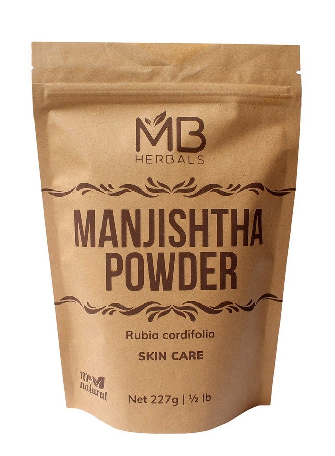 MB Herbals مسحوق مانجيشتا 8 أونصات / 227 جرام ؛ 0.5 رطل ؛ مسحوق جذر روبيّا كورديفوليا ؛ مسحوق جذر المادير الهندي المزروع عضوياً مانجيشتا ؛ يعزز صحة البشرة والشعر - Image 4