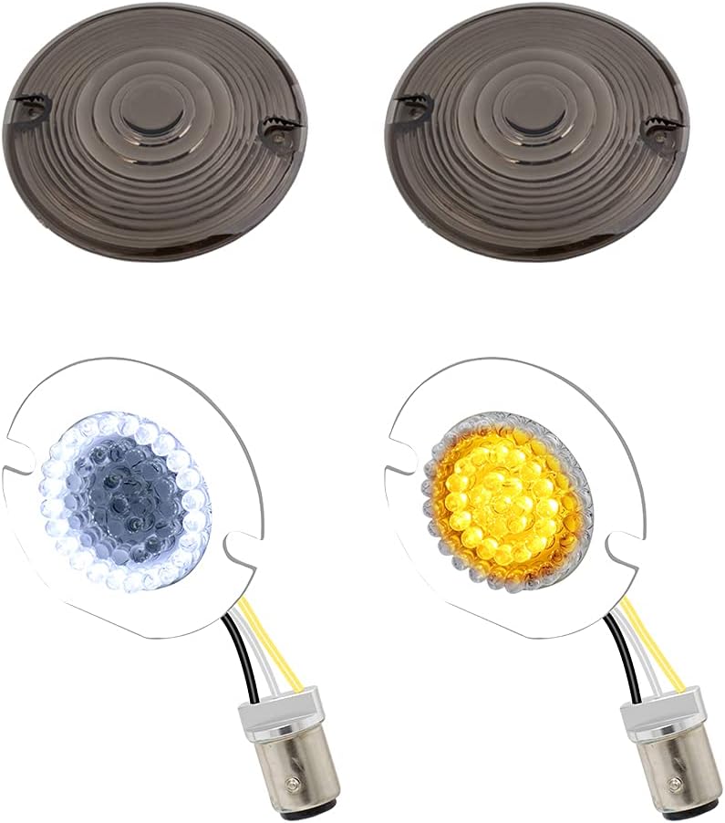 MotoParAcc 1157 Front LED Turn Signal Lights - Image 1