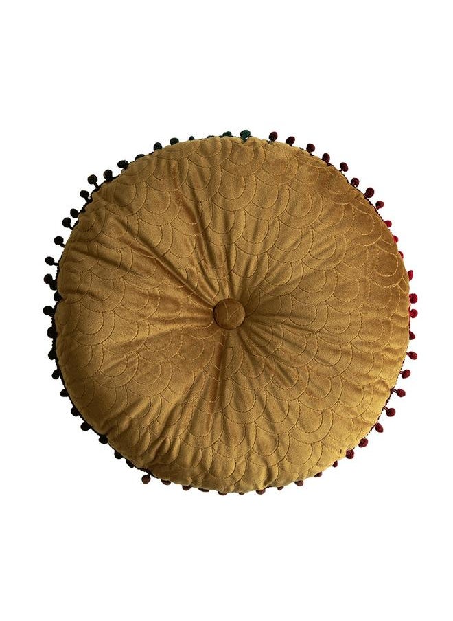 Bluejw - Nordic Style Solid Color Dutch Velvet Living Room Sofa Pillow Cushion Bedroom Bedside Pillow Soft Bag Round Pumpkin Pillow - Image 1