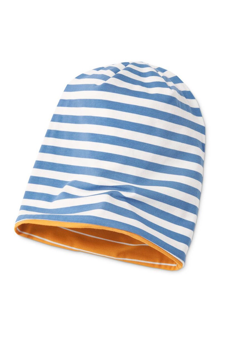 Tchibo Kids Boy Striped Reversible Beanie, Yellow - Image 2