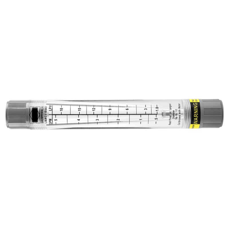 Tube Type Flow Meter for Liquid Pipeline Flowmeter 0.5‑5 GPM / 1.8‑18 LPM - Image 1