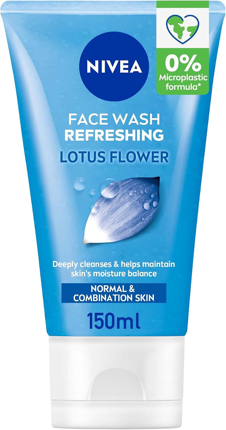 NIVEA Face Wash Cleanser, Refreshing Cleansing, Normal Skin, 150ml - Image 1