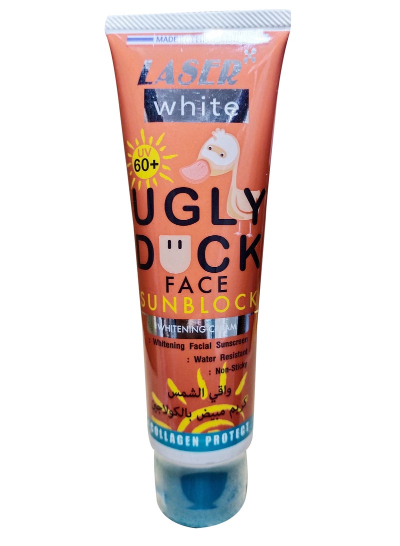 laser white كريم واقي شمس ليزر وايت أوجلي داك فيس SPF 60+ لتفتيح البشرة