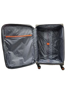 Track Soft Shell Trolley Luggage Set 3 Expandable Lightweight Suitcases With 4 Wheels  - Image 4