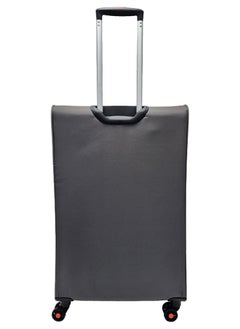 Track Soft Shell Trolley Luggage Set 3 Expandable Lightweight Suitcases With 4 Wheels  - Image 3