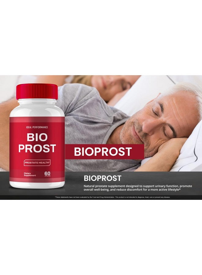 IDEAL PERFORMANCE IDEAL PERFORMANCE Bioprost Capsules, Bio Prost Prostate Health Supplement Pills - Maximum Strength, BioProst Prostate Support All Natural Formula, Bioprost Pills Overall Health Reviews (60 Capsules)  - Image 4