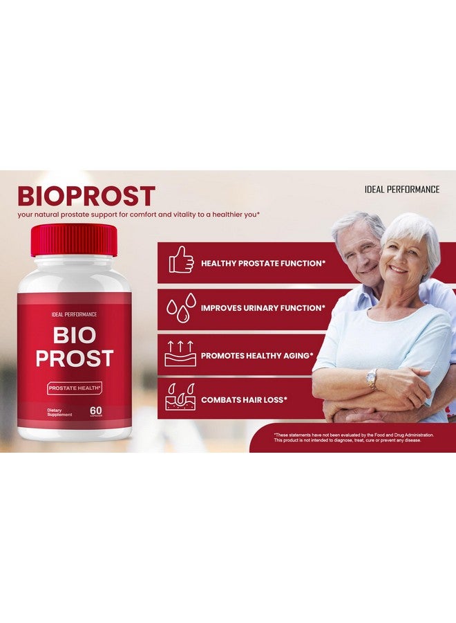 IDEAL PERFORMANCE IDEAL PERFORMANCE Bioprost Capsules, Bio Prost Prostate Health Supplement Pills - Maximum Strength, BioProst Prostate Support All Natural Formula, Bioprost Pills Overall Health Reviews (60 Capsules)  - Image 5