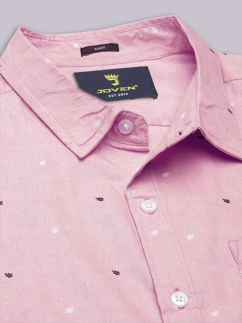 Joven  Light Pink Casual Shirt for Men for Men | Best Price UAE