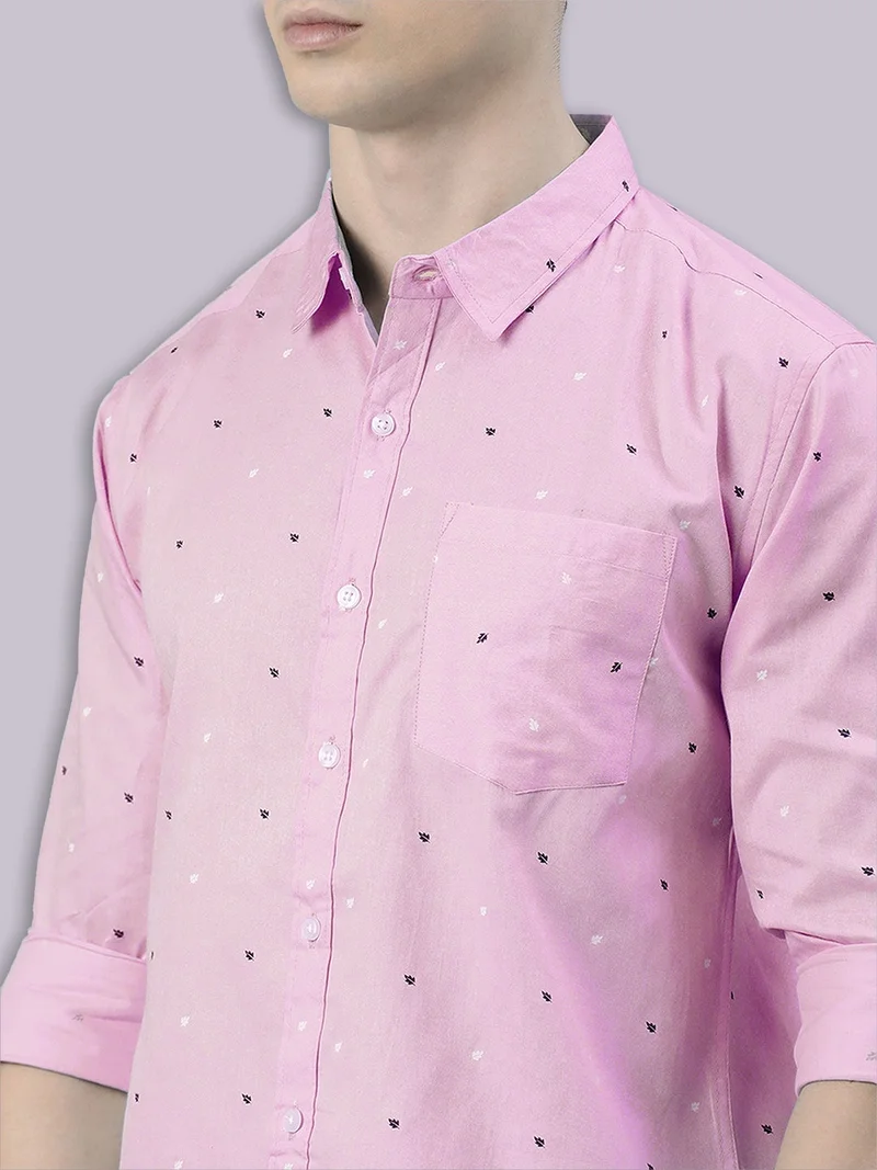Joven  Light Pink Casual Shirt for Men for Men | Best Price UAE