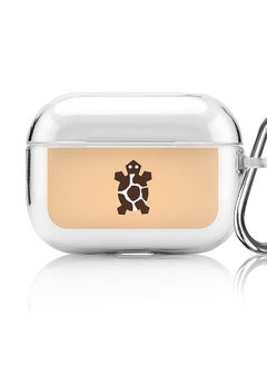 Stylizedd Classic Clear printed Case for Apple AirPods Pro 2nd Generation Thin Transparent Cover [Designed for Apple AirPods Pro 2nd Generation] - Tribal Turtle  - Image 1
