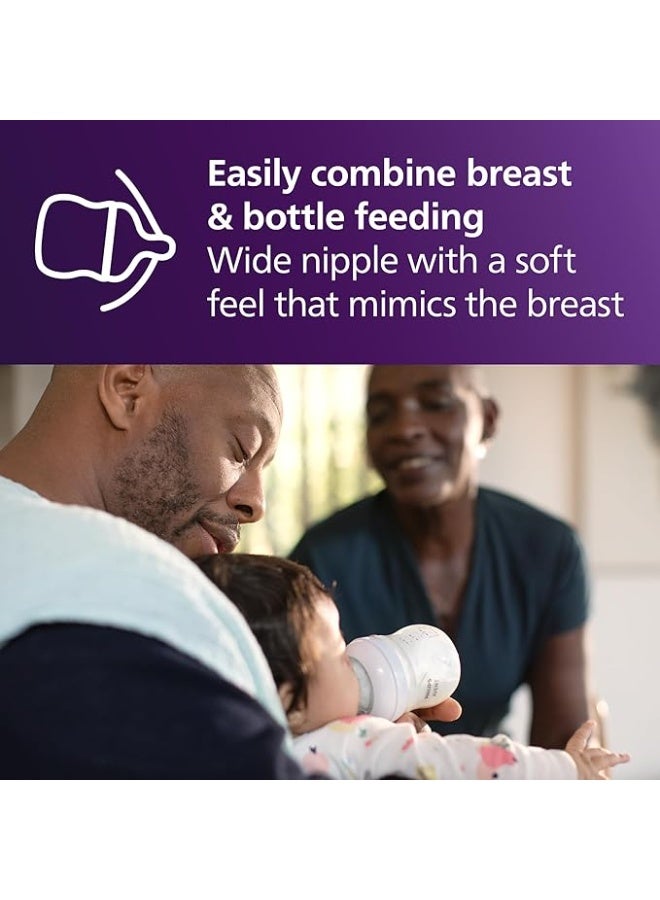 Avent Philips AVENT Natural Baby Bottle with Natural Response – 9oz, 4-Pack – Smooth Feeding, Comfortable & BPA-Free - Image 3