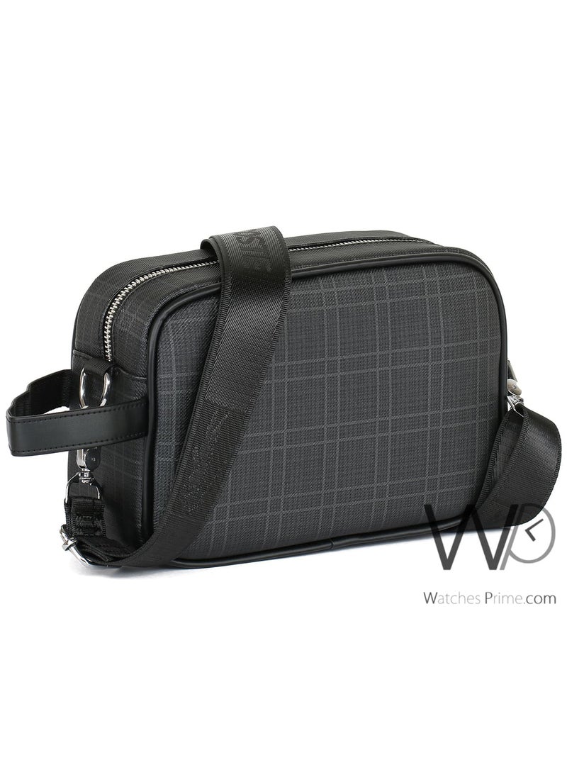 LACOSTE Black Lacoste Shoulder Crossbody Men Hand Bag  - Image 5