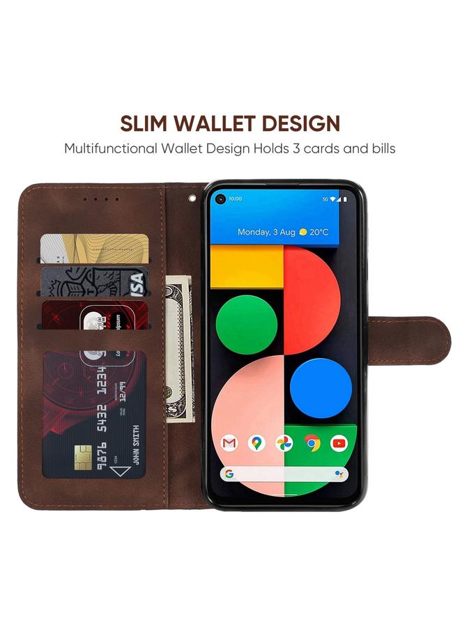 اس-توب جراب هاتف Google Pixel 5a من الجلد بخطوط هندسية - Image 3