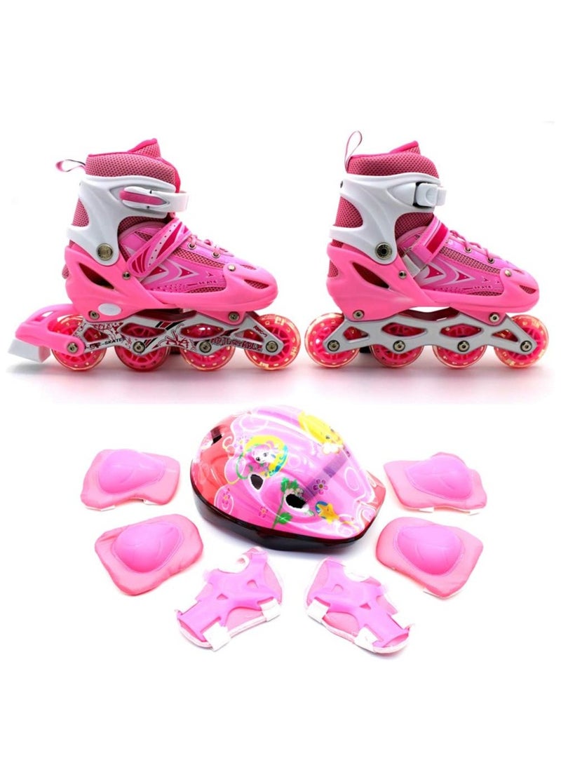 DubaiGallery Children's Heelys Boys and Girls Skates Double Wheel the Skating Shoes Student Pulley Sports Light Shoelace Wheel - Image 1