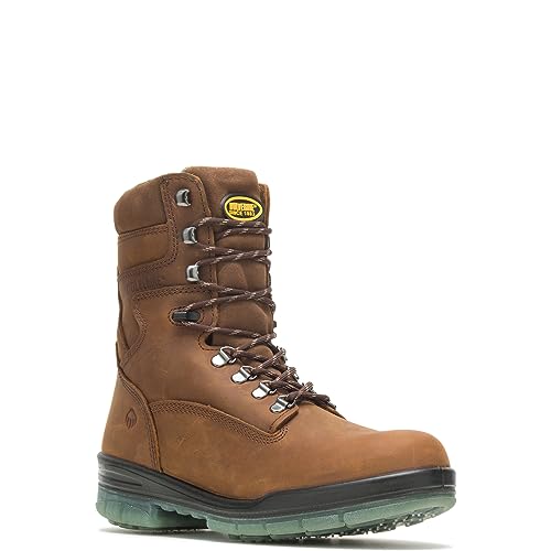 WOLVERINE womens Durashocks 8in industrial and construction boots, Brown, 8.5 US - Image 2