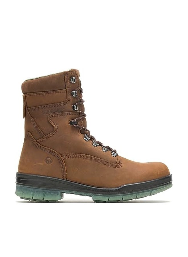 WOLVERINE womens Durashocks 8in industrial and construction boots, Brown, 8.5 US - Image 1