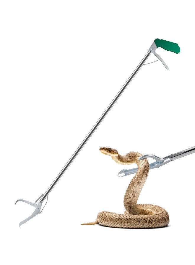 GYORGKSHI 47" Extra Heavy Duty Snake Tongs Reptile Grabber Catcher Wide Jaw Handling Tool - Image 1