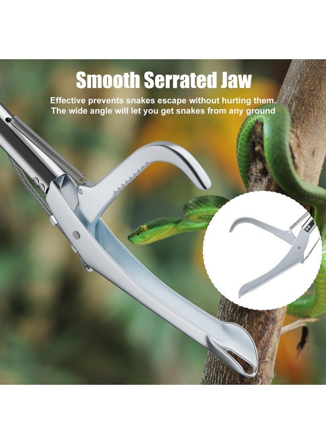 GYORGKSHI 47" Extra Heavy Duty Snake Tongs Reptile Grabber Catcher Wide Jaw Handling Tool - Image 4
