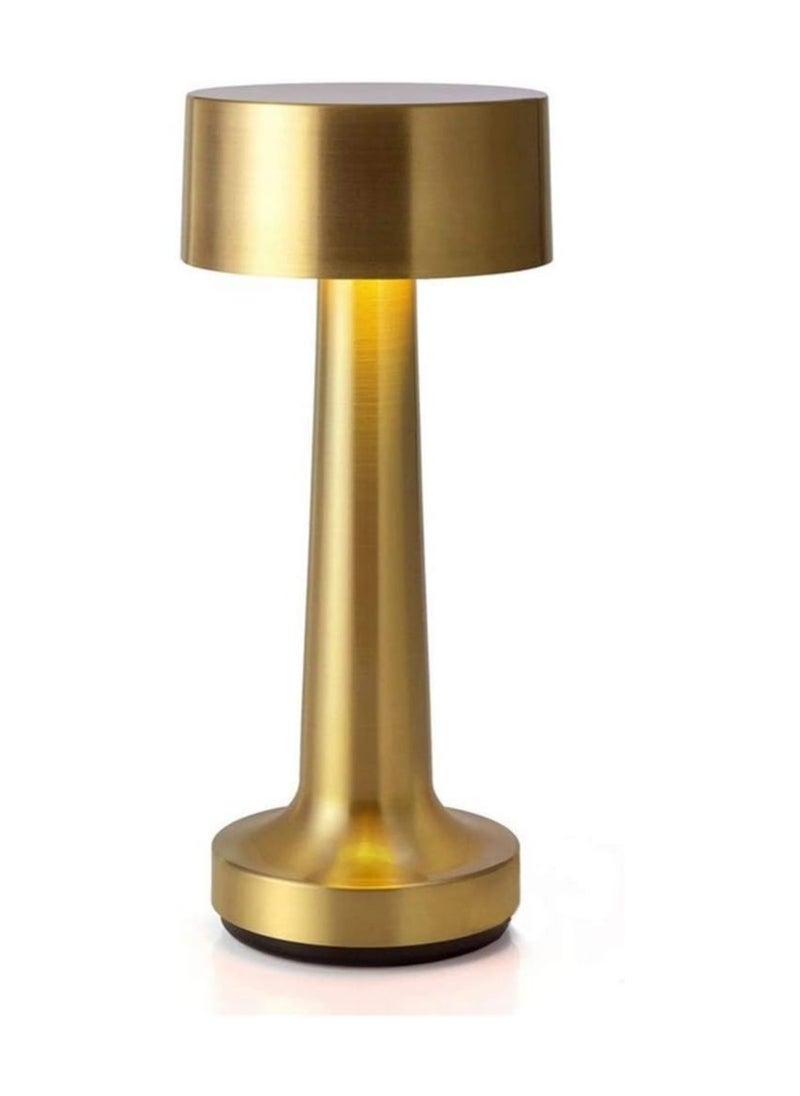 zenvo X Modern Table Lamp Cordless Lighting 3W Dumbbells Style Dimmable Touch Switch LED Rechargeable Wireless Aluminium Desk Lamp for Restaurant Reading Bar Coffee Shop  - Image 1