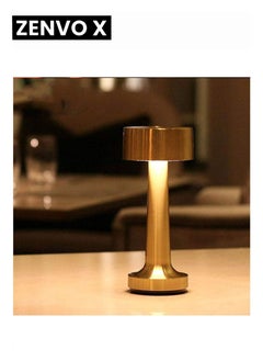zenvo X Modern Table Lamp Cordless Lighting 3W Dumbbells Style Dimmable Touch Switch LED Rechargeable Wireless Aluminium Desk Lamp for Restaurant Reading Bar Coffee Shop  - Image 5