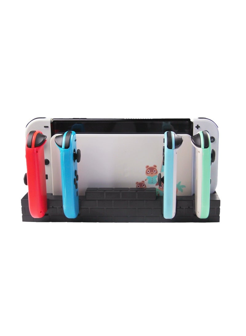 General The switch controller charging station is compatible with Nintendo Switch and OLED Joycons models, a Joycon charger with 4 slots and 8 storage game cards  - Image 2