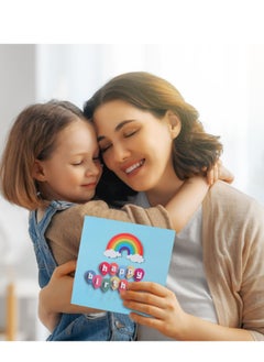 SYOSI بطاقات عيد ميلاد موسيقية، بطاقة عيد ميلاد سعيدة مضيئة ثلاثية الأبعاد، بطاقة عيد ميلاد سعيد منبثقة مع أضواء وموسيقى، هدايا بطاقات عيد ميلاد سعيد للنساء والرجال والأمهات والأطفال، بطاقات منبثقة غنائية متفجرة  - Image 5