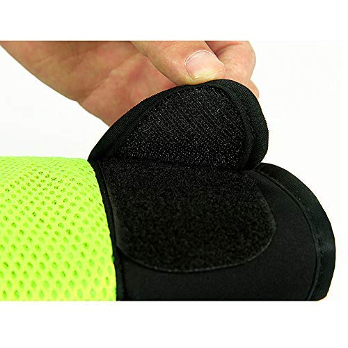 MaxxMMA Neoprene Washable Heavy Bag Gloves - Boxing Punching Training (Neon Yellow, S/M) - Image 5