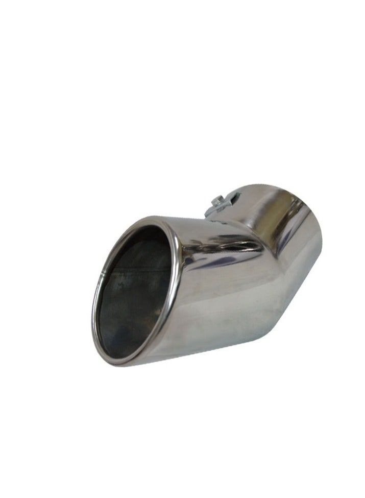 Al Khateeb Universal Stainless Steel Round Exhaust Muffer Pipe 100X210Mm