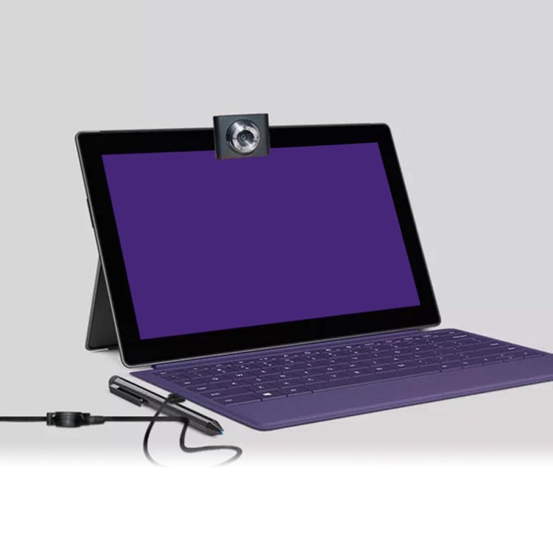 USB Webcam for Laptop 120 Degree Wide Angle for Online Classes Video Conferencing Live Streaming Black - Image 3