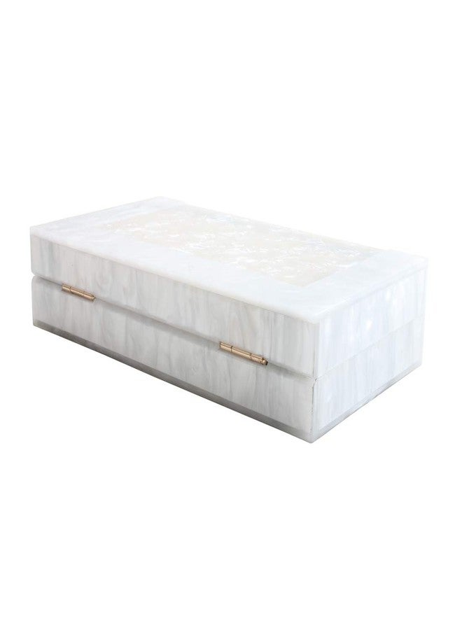 LETODE New acrylic contrast color stitching clutch for Women Wedding Party Clutch bag (5240-WHITE) - Image 5