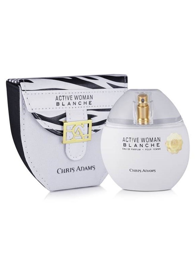 Chris Adams Active Woman Blanche Eau De Parfum 80ML – Elegant, Energetic & Irresistibly Feminine Fragrance for the Modern Woman - Image 1