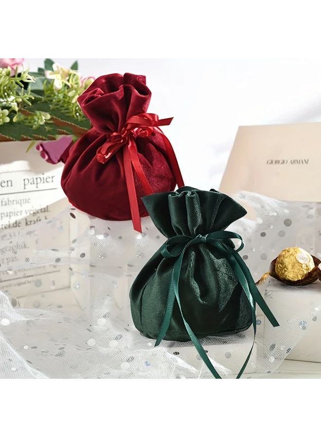 Golden Minimalist Candy Storage Pouch Solid Color Wedding Candy Pouch - Image 2