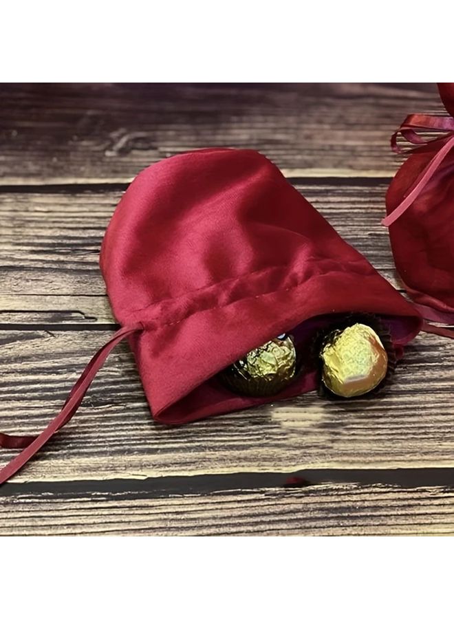 Golden Minimalist Candy Storage Pouch Solid Color Wedding Candy Pouch - Image 4