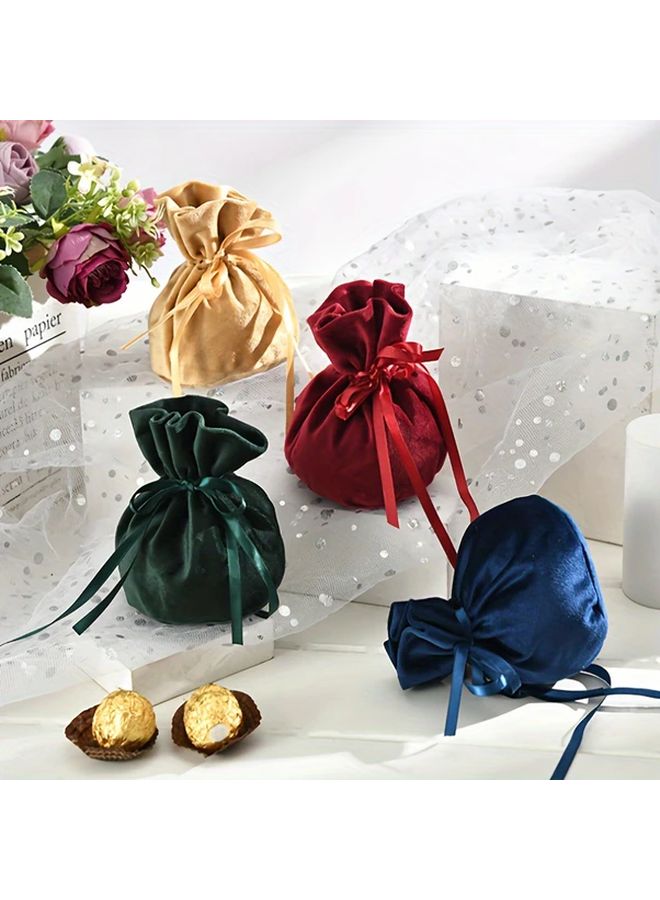 Golden Minimalist Candy Storage Pouch Solid Color Wedding Candy Pouch - Image 1