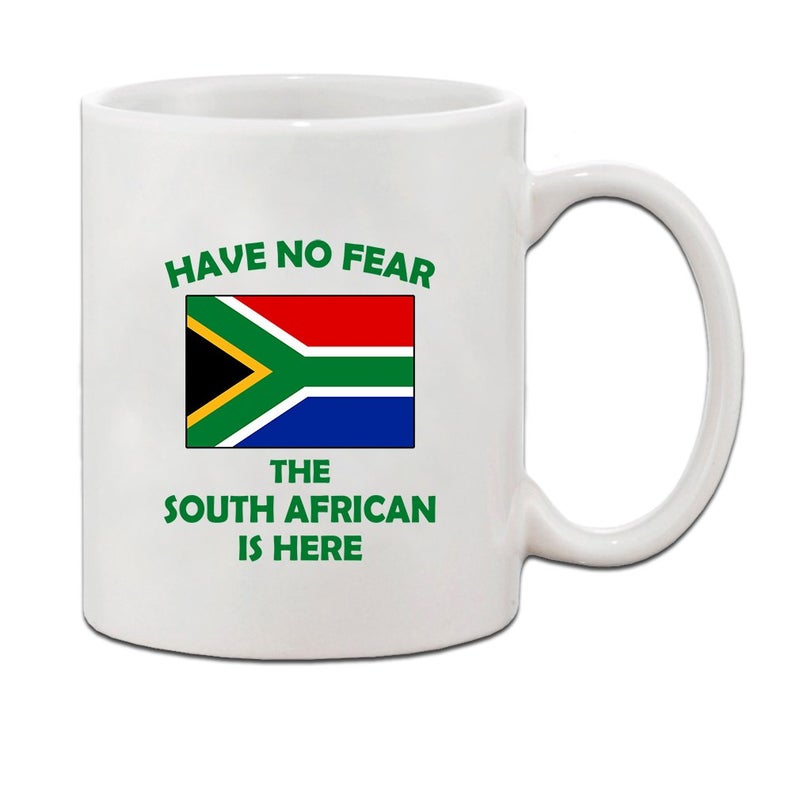 Have No Fear South African Is Here South Africa Ceramic Coffee Tea Mug Cup Holiday Christmas Hanukkah Gift For Men  Women