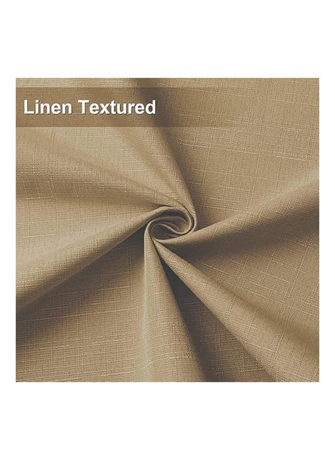 Intex Curtains House - Linen Thermal Insulated Fabric 100% Blackout Curtains With Steel Grommets 1 Pcs - Image 1