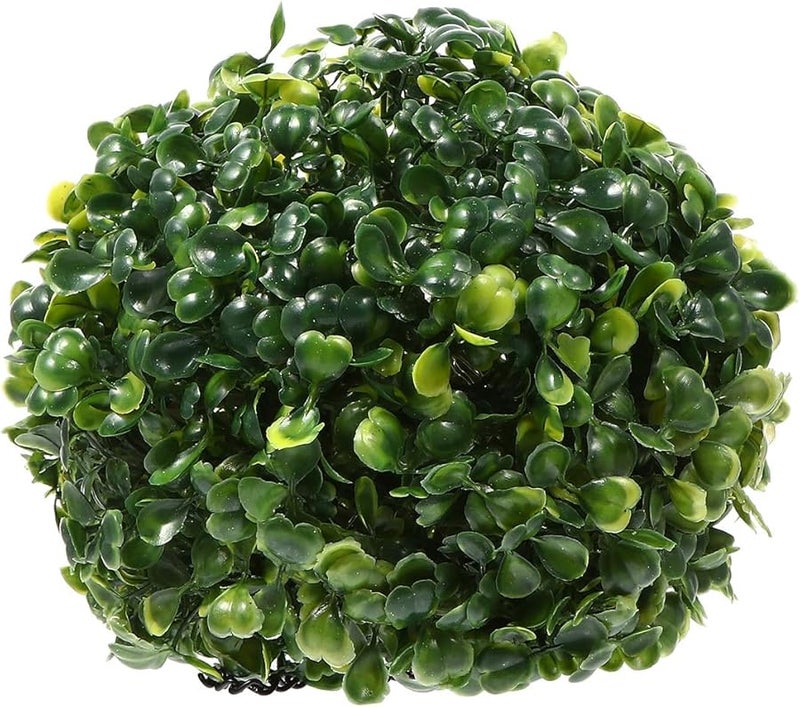 Solar Powered Rattan Flower Ball LED Light Outdoor Patio Garden Hanging Lamp Leaf Design - Image 1