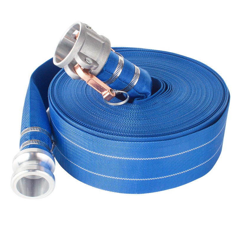Palmarosa Pool Backwash HosePVC Lay Flat Discharge HoseBackwash Hose for Swimming Pools Heavy Duty Reinforced Pool Drain Hose with Camlock C and E Fittings 15 ID x 50 FT - Image 2