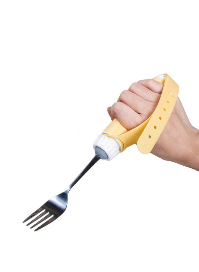 Suitable For Aging Tableware For The Elderly Folding Special Stroke Anti-shake Spoon Fork Rehabilitation Food Aid Chopsticks Auxiliary Suction Cup Anti-spill Bowl-Specifications:Food Aid Spoon  - Image 4