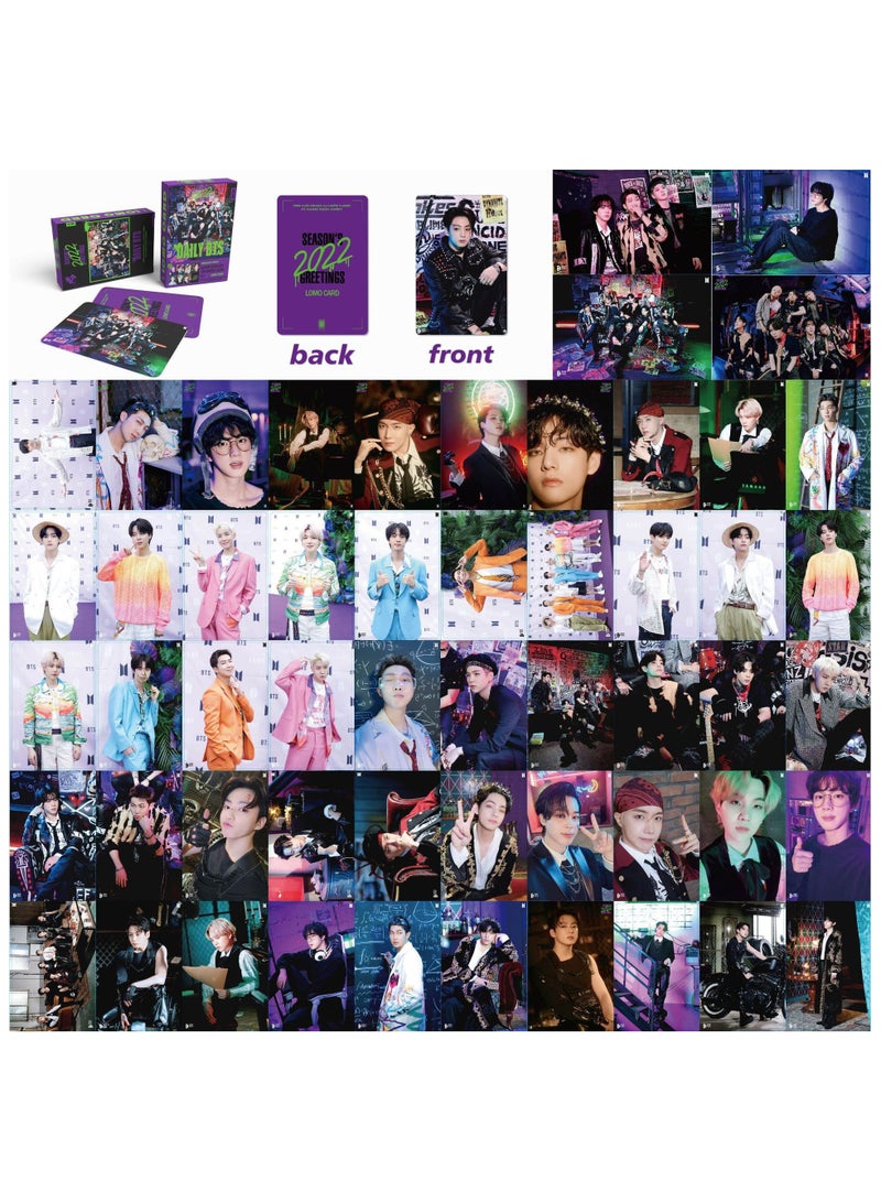 NIBEMINENT 55 Pcs Kpop BTS 2022 Lomo Cards Card For Fans Collection Gifts - Image 1