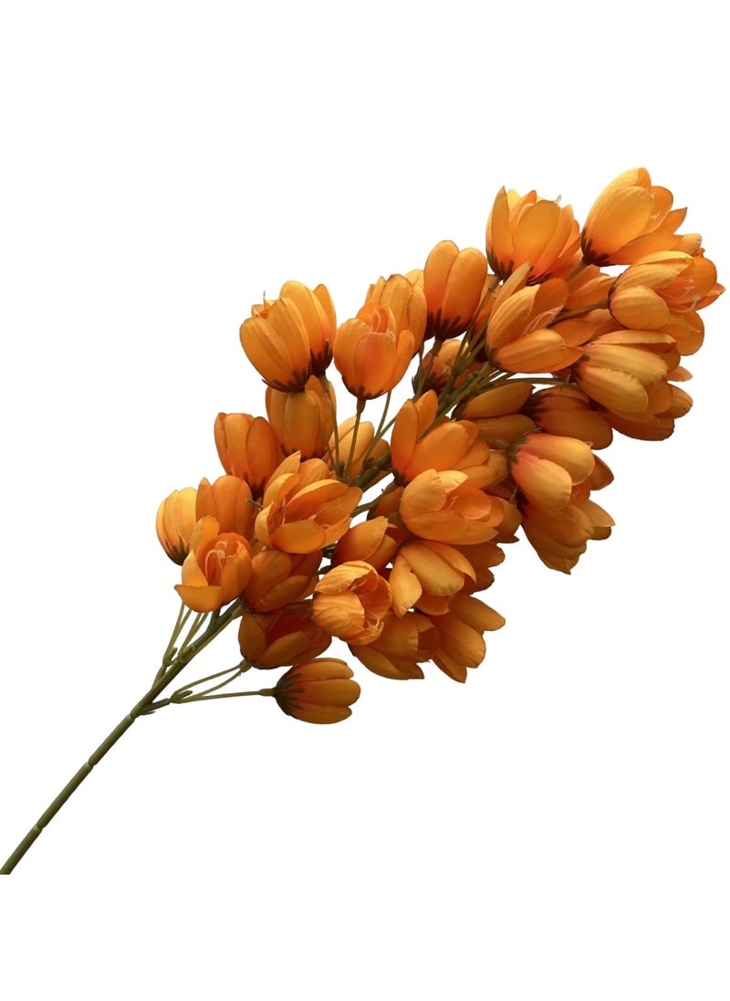 هويتك زهور اصطناعية لتزيين الحائط من Delonix الاستوائية، برتقالية ربيعية  - Image 1