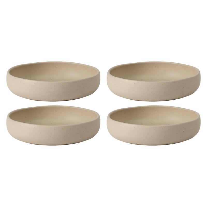 Bloomhouse - Two Time Oprah's Favorite Things Winner - Corsica Clay 4-Piece Meal and Pasta Bowl Set â€“ Cappuccino Cream Stoneware for Dinner, Serving & Everyday Use - Image 1